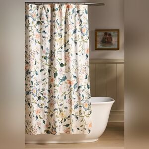 Anthropologie The Printed Cotton Slub Shower Curtain Collection Hattie